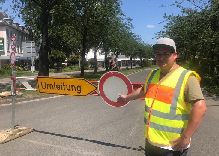 Montag 9-16 Uhr: Leichlinger Hauptverkehrsachse gesperrt