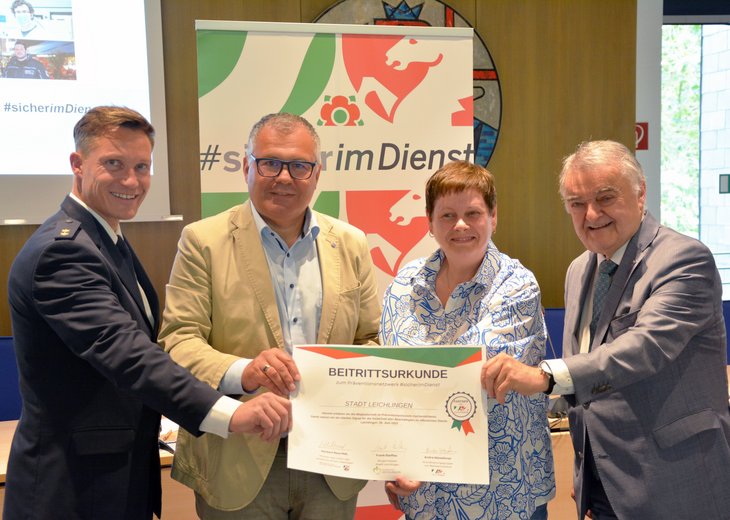 Link: Stadt Leichlingen tritt dem Präventionsnetzwerk #sicherimDienst bei